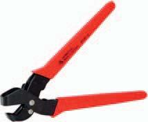 4 992 Notching pliers for notching out recesses in plastic housing for electrical and sanitary installations easy, pulling cut (scissors principle) clean cutting edges, precise cutting of the rubber