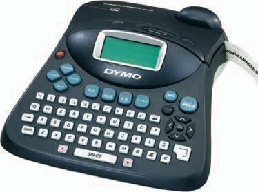 127 Labelling device Label MANAGER 4 independent or PC linked use (DYMO software) Memory for 25 labels plus special functions for easy editing current date/time display, which can be printed on the