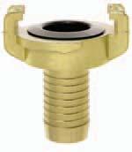 1/2 3/4 1 583 584 Garden hose jaw couplings brass, for water G 3/8 G 1/2 G 3/4