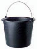 7 Contractors bucket Plastic, black litre 12 7 7 7 125 Water bucket made of strong sheet steel, hotdip