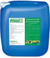 All Primat EcoLube cooling lubricants are compatible with the usual hydraulic, bed track and spindle oils available on the market kg 9 259 25 9 025 09 Canister Canister Canister 9 259 9 21 W 97