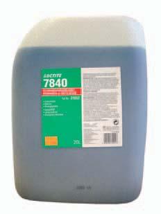 9 513 Loctite 7840 Natural Blue cleaner Biologically degradable, solventfree, nontoxic and noncombustible, can be diluted with water Removes grease, oil, cutting oil and workshop dirt 007 0 l 9 513