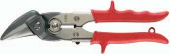 with cantilever action, snips head made of stainless steel, drop forged, with double hardening, selfopening due to integrated spring, PVC coated handles, with antislip protection, cutting capacity: