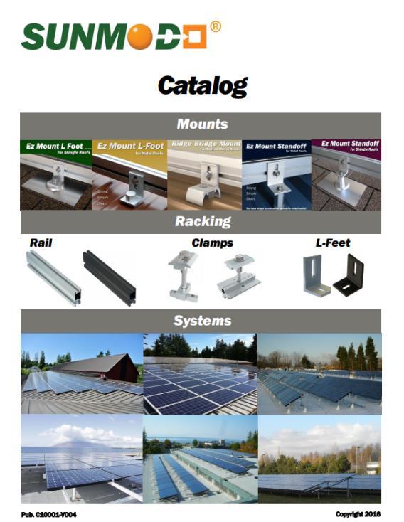 Online Resources Catalog, Manuals, Guides, and Ap Notes Roof Attachments (Comp, Metal, and Tile) Pitched Roof Systems (UL 2703 Racking) Flat Roof Tilt Up Systems EZ