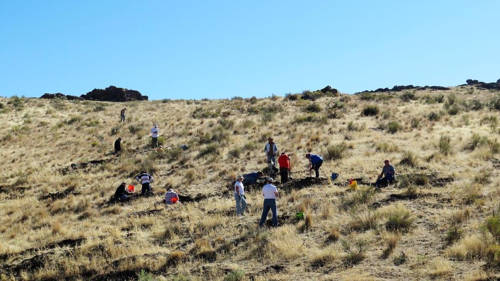 From the NFMS trip, digging thundereggs at the Owyhee club