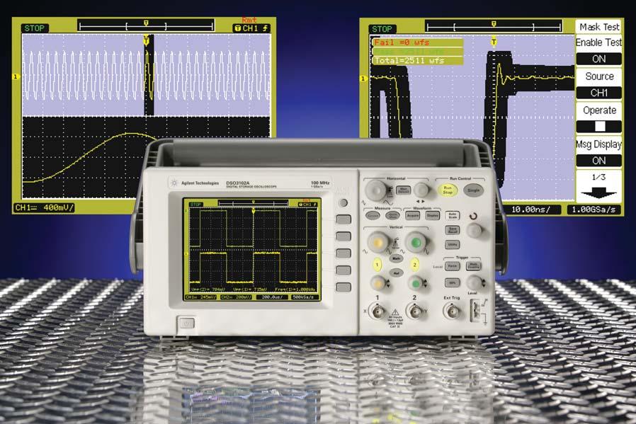 Agilent Technologies 3000 Series Oscilloscopes Data Sheet The performance and features you need at the industry s lowest price Features: 60 to 200 MHz bandwidths 1 GSa/s maximum sample rate Large
