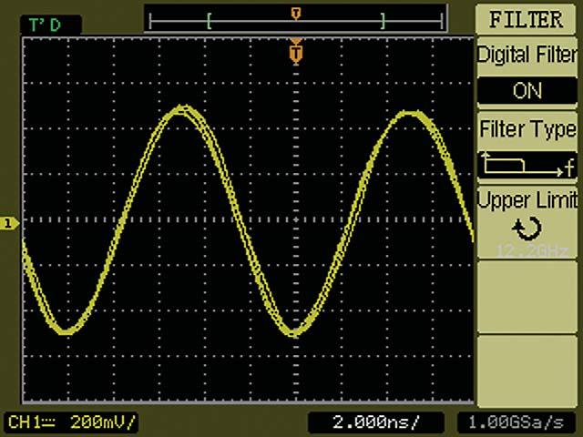 The digital filter capability enhances your ability to examine important signal components by filtering out undesired spectral components such as various types of noise.