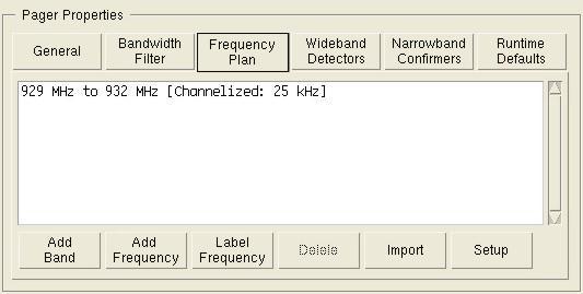 USD Design Window USD Design Window Frequency Plan Tab Only signals that met the Bandwidth Filter requirements are passed to the Frequency Plan block.