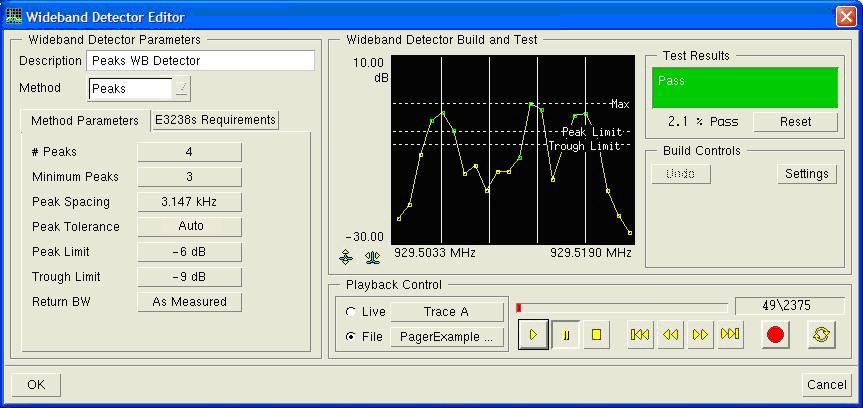 USD Design Window The 4 level FSK signal recording being used in this example was recorded by the Narrowband Confirmer recorder.