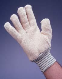 60 Heavyweight White terrycloth. Protects to 250ºF. Ambidextrous. Gauntlet 682 Rubberized 5-1/2" gauntlet cuff.