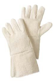 40 KELKLAVE Autoclave Gloves Protects to 250 F. White terrycloth. Clute cut. Standard size.