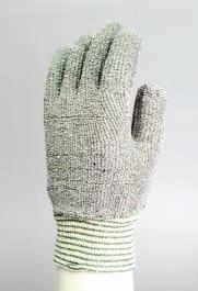 Medium Weight Poly/Cotton White terrycloth. Protects to 200ºF. Ambidextrous. Sold by the dozen pair. 1566 Green and white knit wrist; men s L - $19.