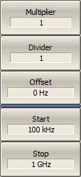 4 SETTING MEASUREMENT CONDITIONS and Offset, which can be determined from the specified frequency and the base frequency, while maintaining the preset Divider.
