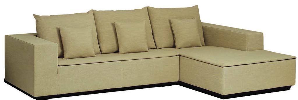 2h WITH CORNER RIGHT/LEFT SIDE: 2 SEATS: 292x265x61,5h cm - Inch 115x104.3x24.