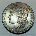 Barely legible 410 1921 Morgan Silver Dollar 404 3 Liberty, 2 Buffalo and 2 Jefferson