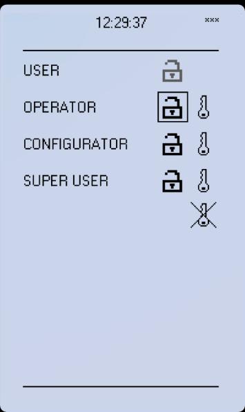 Instruction manual AQ F201 Overcurrent and Earth-fault Relay 38 (198) 3.1.2.7 USER LEVEL CONFIGURATION As a factory default IEDs come without user level settings activated.