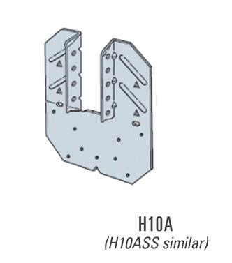 Type H10A Connector 10d x 11/2" H10A optional nailing connects Shear blocking to