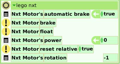 When its value is true and the motor does not receive a new power value the motor stops automatically.