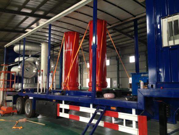 SF6 High Voltage Test Transformer Feature: SF6 insulation and bushing output Mechanical lifting Gear Equipped