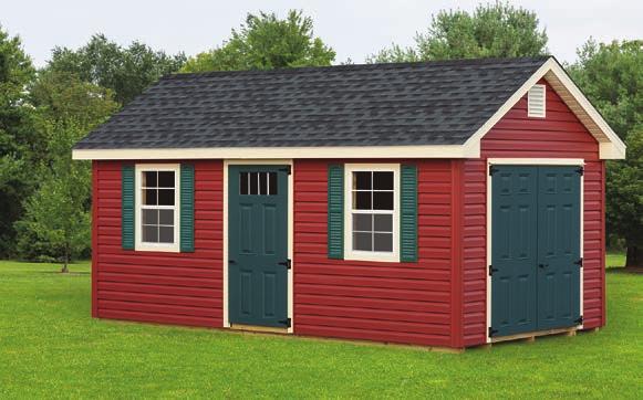 Classic Garden Sheds 10'x18' Classic Garden Cottage Red