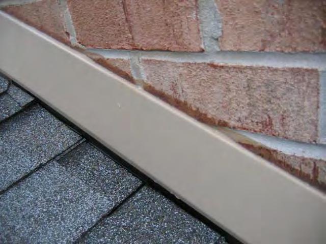 COUNTER FLASHING is flashing material that covers and protects the top