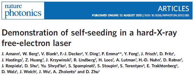 Self-seeding* ** * ** Feldhaus, J.