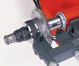 ..... by loosening clamp screw, removing rotor setup, rotating twin cutter.