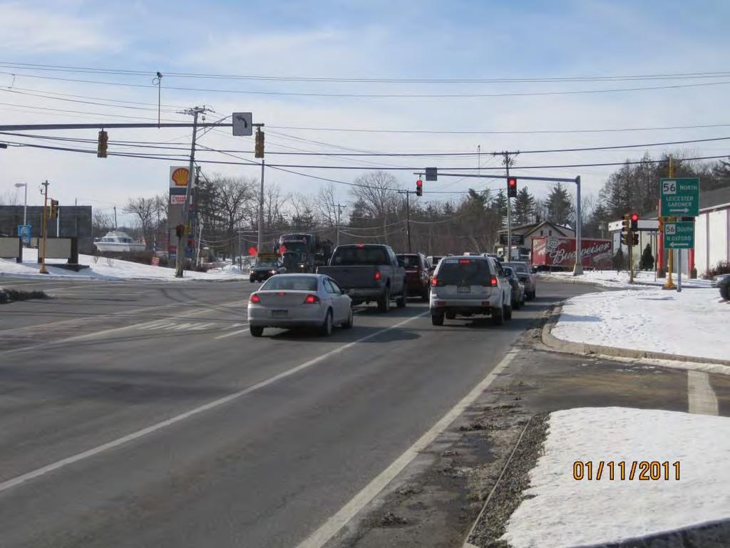Existing Conditions Signalized intersection at Rte. 56 o Crash rate = 1.