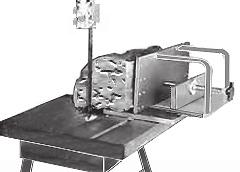 Place the Saw Mill on a flat surface to mount the wood stock. 4. Select the side of the wood stock for the first cut, and place the opposite side against the Mounting Plate (6). 5.