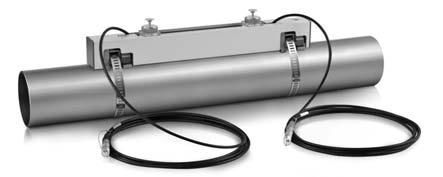 The OPTISONIC 6300 P is intended for temporary flow measurement. It consists of a combination of one or two clamp-on sensor(s) and one handheld electronic signal converter.
