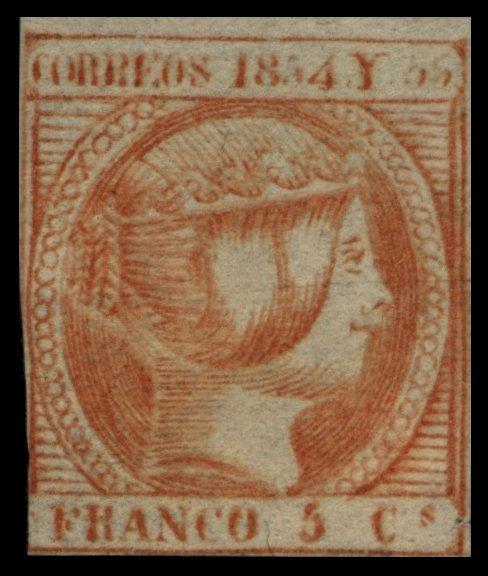 Queen Isabella II 1854-1864 1854, February 1 Imperforate.