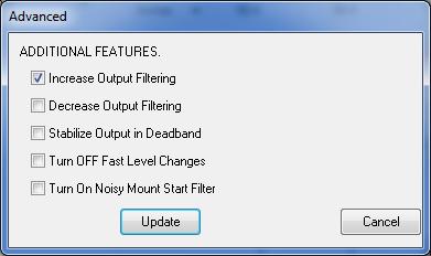 Advanced Features This tool is designed to help solve operational issues. Changing these setting will alter the performance of your unit.
