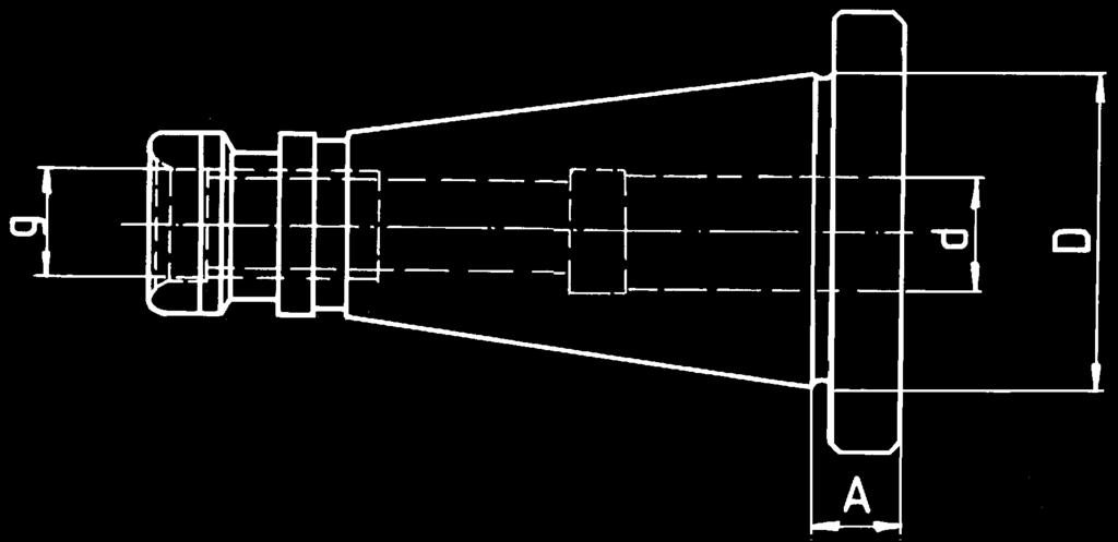Morse taper Threaded Length mm mount L1 L2 20137 MK1 3/8 24 82 65,5 20237 MK2 3/8 24 104 80 20337 MK3 3/8 24 115 99 20150