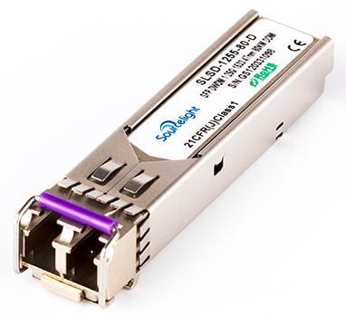 DWDM SFP 2.5G 120KM LC Duplex SLSD-25XX-120-D Overview The DWDM SFP Transceiver exhibits excellent wavelength stability, supporting operation at 100 GHz channel, cost effective module.