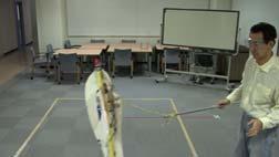 Fig.. Indoor exploration experiment. Fig. 2. Indoor exploration experiment (fuselage tail-section camera).