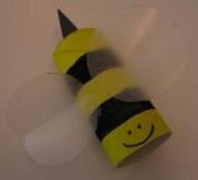 Tissue Paper Roll Bee Materials: Tissue paper rolls Black and yellow paint Black construction paper Wax paper Black permanent marker Teacher prep: Gather a supply of tissue paper rolls Cut a black