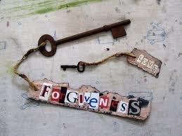 Do # 4 - Key to Forgiveness Supplies: Antique Keys, Raffia, Scissors, Magazines or lettered scrapbook paper, leather strip/tan cardstock/cardboard, lighter, decoupage, hole punch or awl. 1.