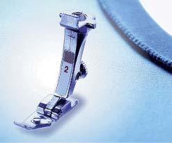 ZIPPER FOOT #4/4D Designed to stitch next to zipper coils, this foot