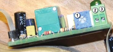 Output to jack socket (Orange Wire) 4. Ground 5. Ground (Green Wire) 6.