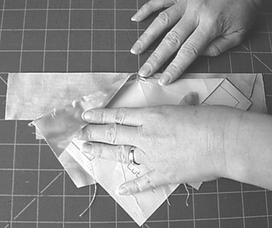 Example 6-1 Example 6-2 Example 6-3 Step 7: Press the fabric open.