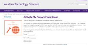 ca We will put/post our web pages on the Western web server so clients can see our pages.