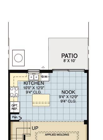 Townhome Kennedy Upper Living 885 sq. ft. ParkSquareHomes.