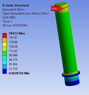 169 MPa 2. ANALYSIS The analysis of the press tool components will be done with the help of the Ansys software. The parts are primarily meshed in the Ansys software with the tetra mesh type.