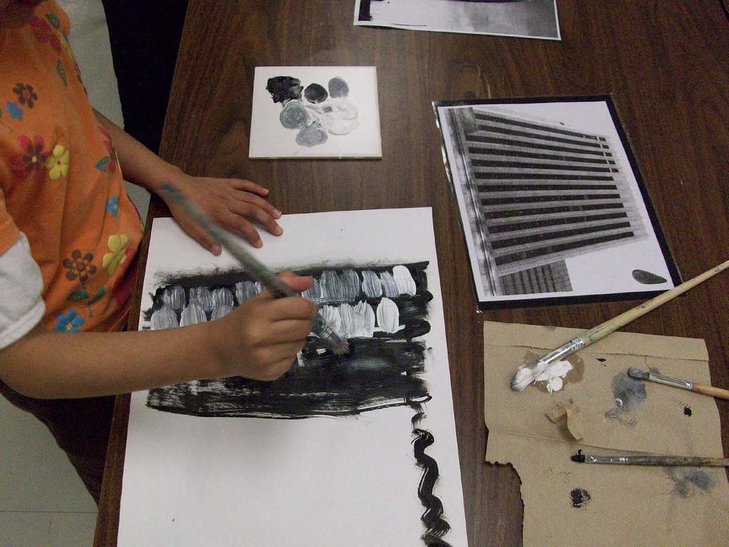 Grey Scale additional slides In Art Language & Tools, students use art media, tools, and processes to