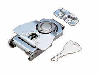 Draw Latch - Lockable P-1040/SS 304 Stainless Polished 105g Lift handle and turn 180 degrees open and