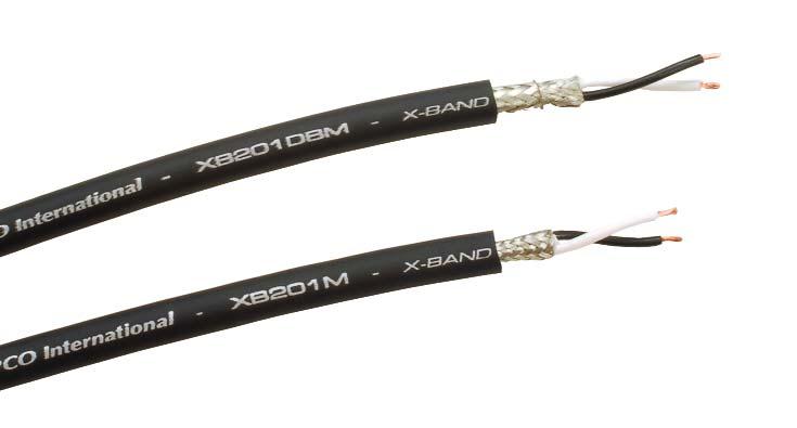 20 ANALOG AUDIO CABLES Microphone: X-Band ANALOG AUDIO CABLES Extra-flexible Wide Bandwidth 22 Gage Oxygen-free Conductors Data-grade, Gas/Polymer Dielectric Dense 95% Copper Braid(s) Exceptional