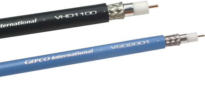 44 VIDEO CABLES High Definition SDI Coax VIDEO CABLES Ultra-low Attenuation & Return Loss Precision 75S Impedance 4.