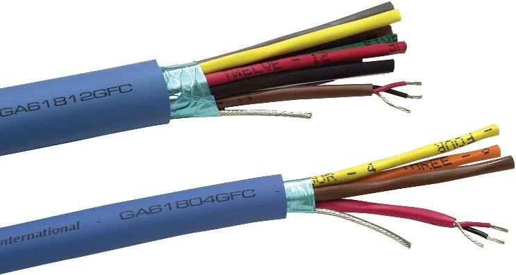 6 ANALOG AUDIO CABLES Multi-pair: GEP-FLEX 22 Gage ANALOG AUDIO CABLES Low Attenuation & Crosstalk Flexible Easy to Terminate Polyethylene Dielectric Individually Shielded & ed Pairs Color Coded &