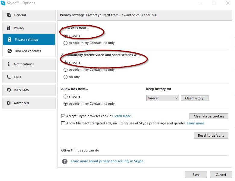 Some Skype calls never reach SkyStone Applies to Skystone Audio (any version), SkyStone Video (any version) Description Sometimes you try to call a Skype channel account from a remote Skype client,