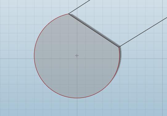 a new line (as we did to close the circle before) needs to be created Right click on the two lines which are supposed to be perpendicular to each other and
